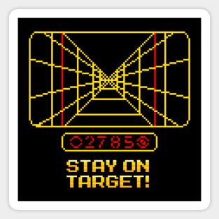 Stay on Target! pixel art Magnet
